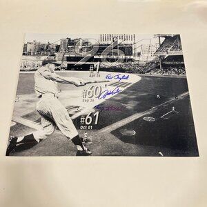 Signed Original Tracy Stallard Jack Fisher Paul Foytrack Yankees MLB Autographs